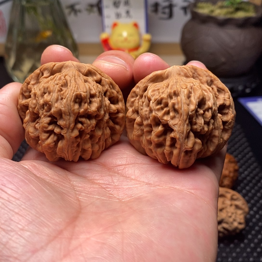 文玩核桃把件全品四座楼44.5