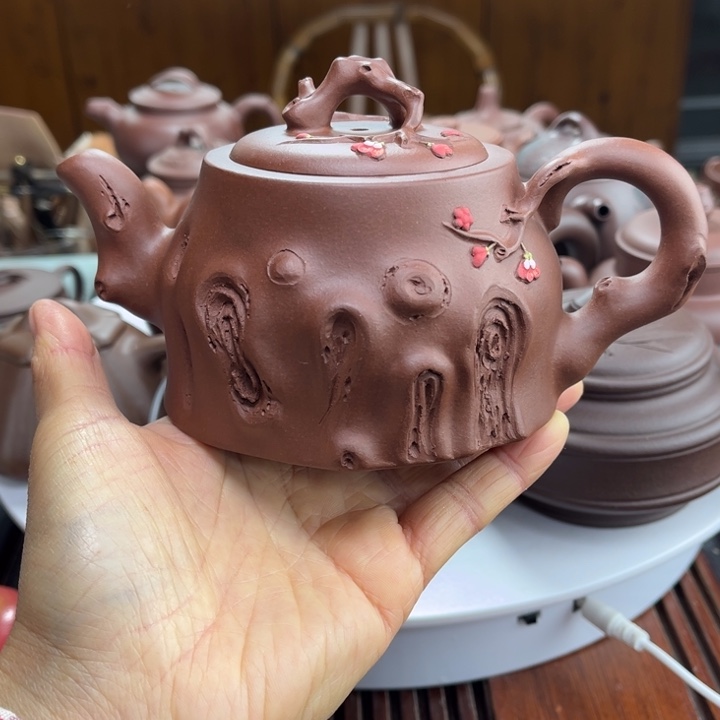 茶壶紫砂紫砂花茶