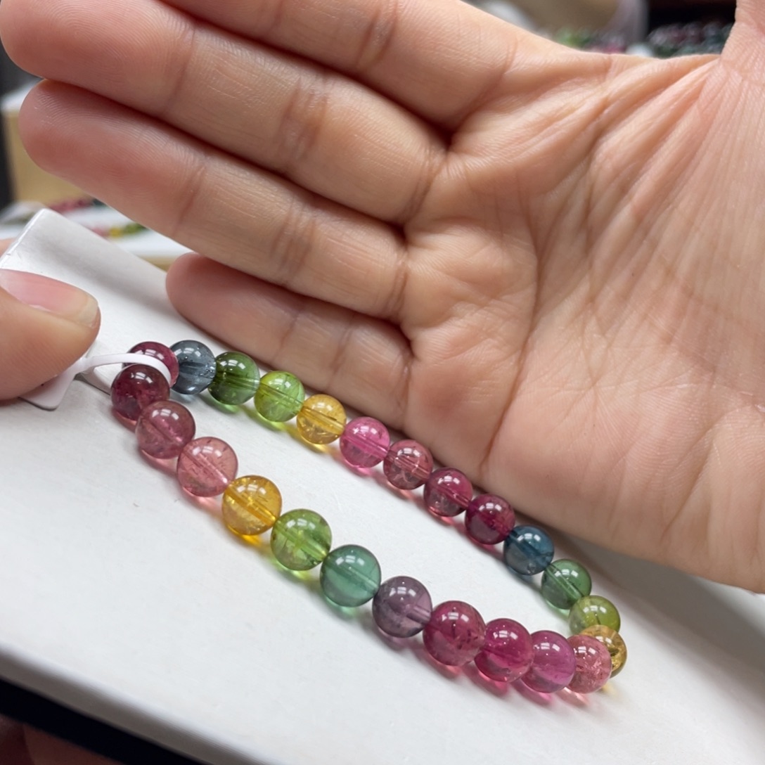 碧玺手串未镶嵌7.5mmmmmmmmmmmmmmmmmmmm