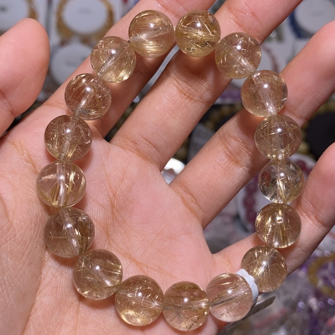 【闪购商品】发晶手链未镶嵌文**丽钛晶11.7mm