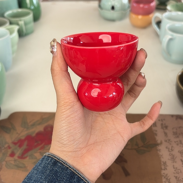 龙泉云间青瓷小米茶器