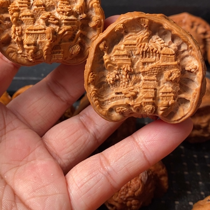 把件文玩核桃山水