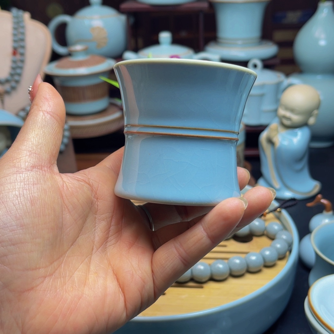 【闪购商品】摆件陶汝州壶单壶，盖碗，杯