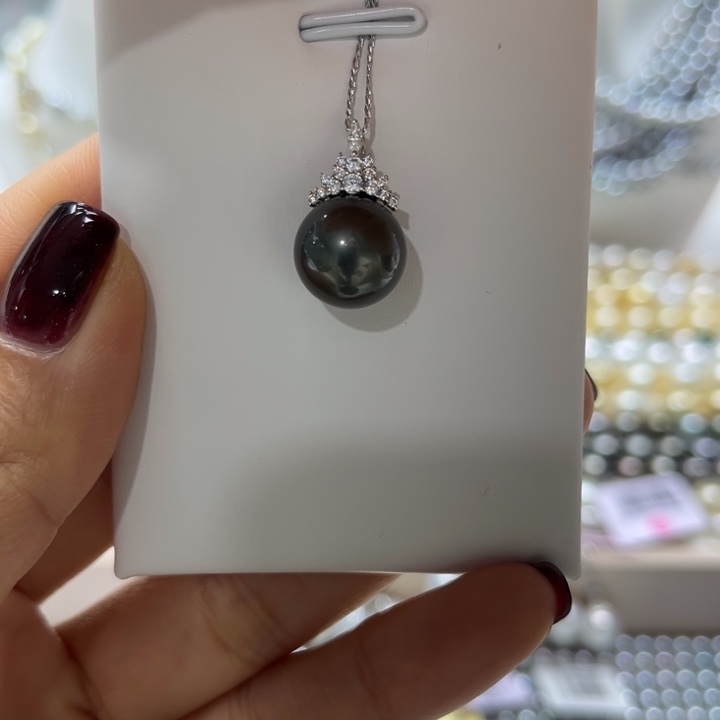 海水珍珠吊坠(不含链)银S925镶嵌