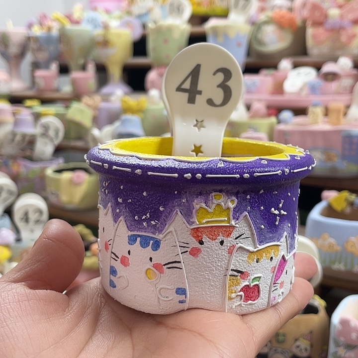 43…..手工手工花盆手绘