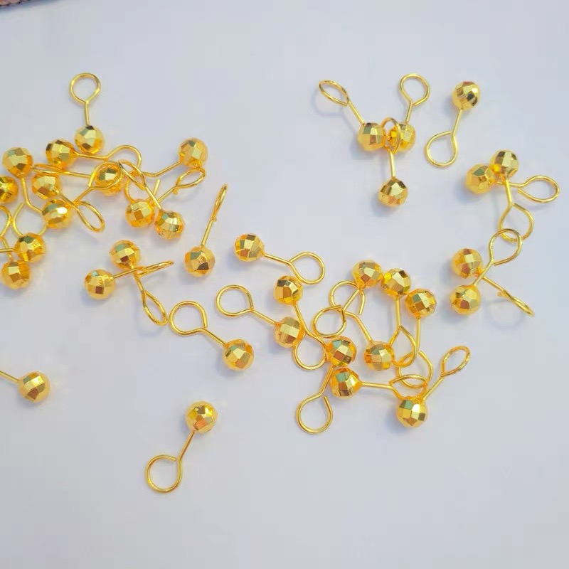 钨金耳饰   XM266稀缺独家版高定镀K金CNC工艺耳钉地球珠