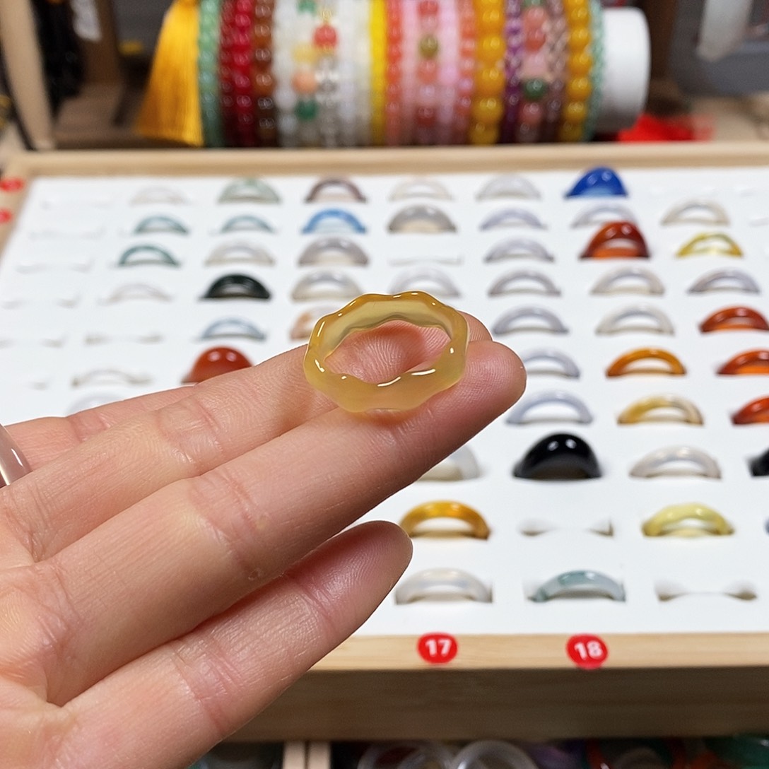 玛瑙/玉髓戒指未镶嵌C****y