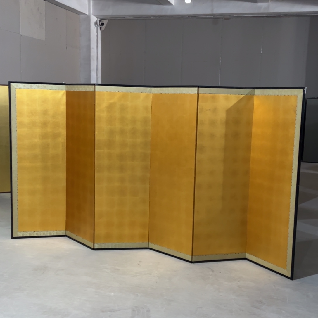 绘画屏风框画茶空间设计