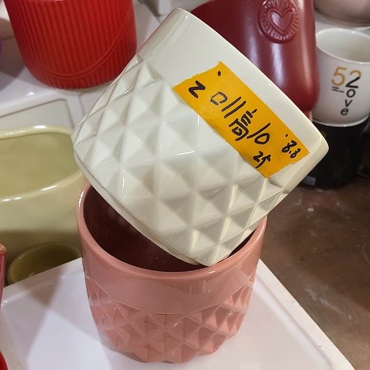 陶摆件陶盆有孔 瑕疵介意勿拍