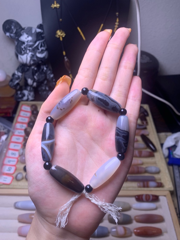 蓝沁梦幻玛瑙手串