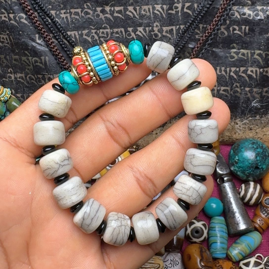 金刚菩提手串牦牛骨