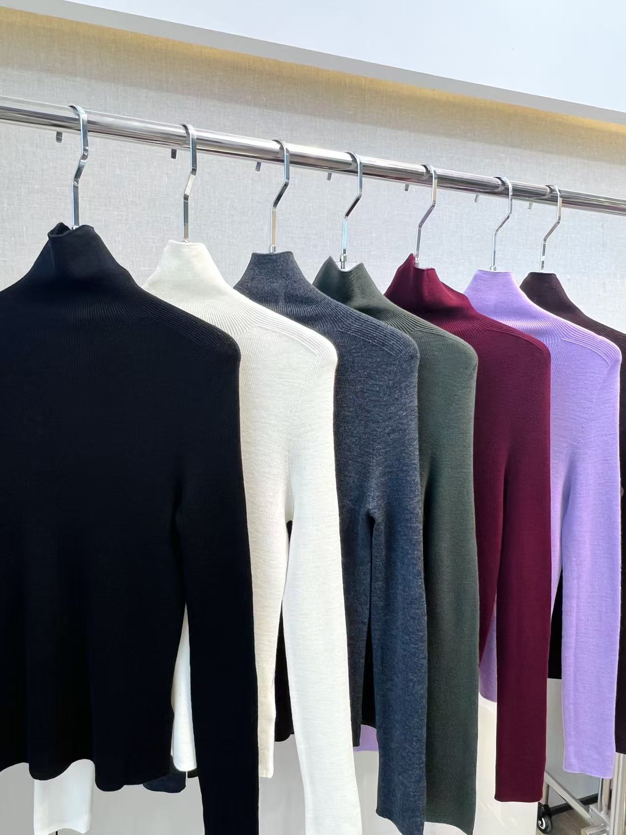 杨子纱新款高领时尚气质简约百搭高领秋冬修身显瘦针织