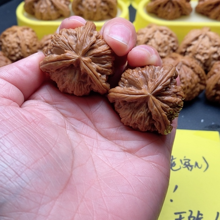 五***雨把件文玩核桃37尺拼接工艺品白奔
