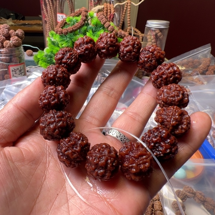 金刚菩提手串21蜂窝梅花双龙