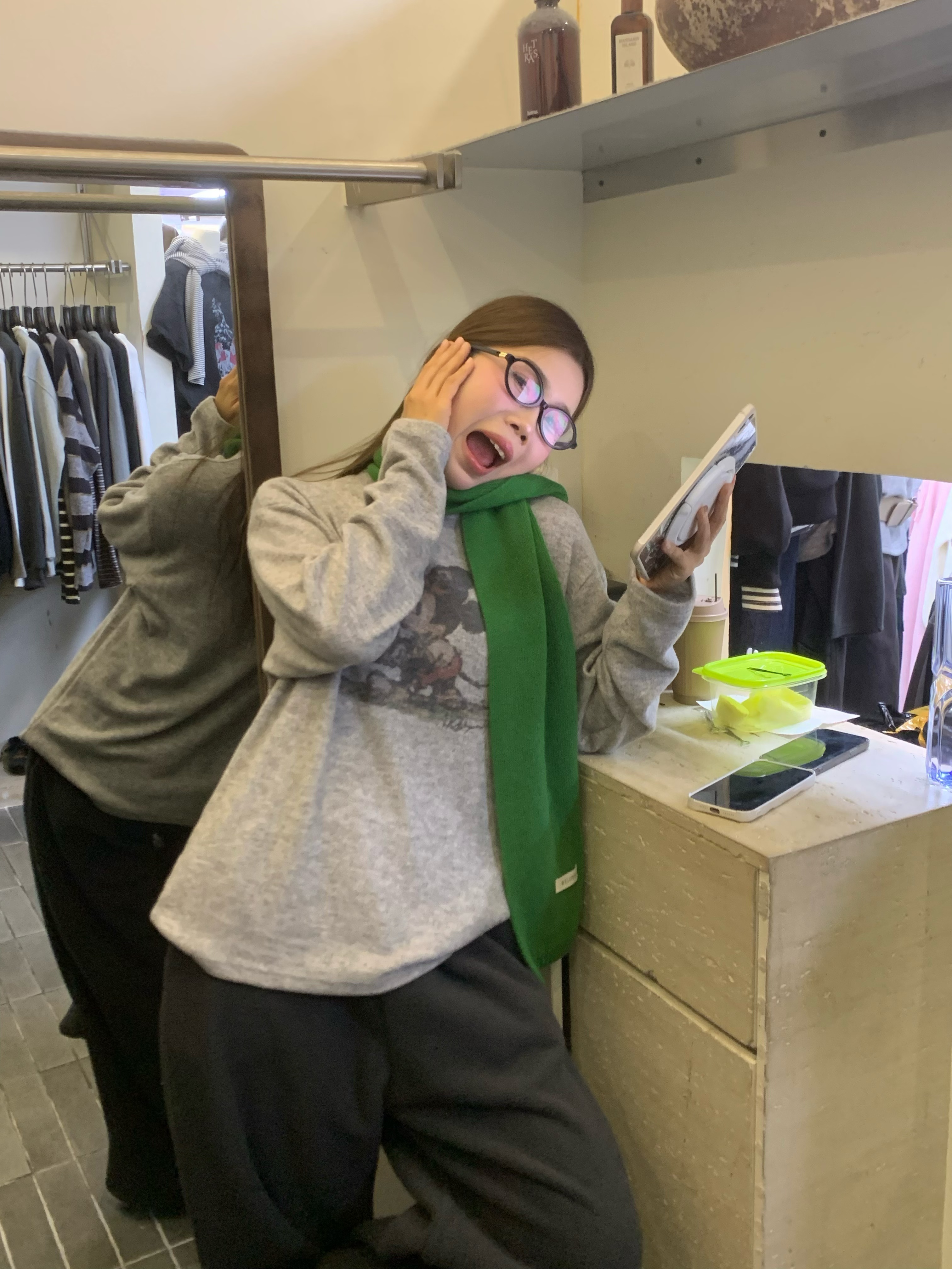 温柔瑶-Uncle Be冬季福利-趣味百搭卡通米奇长袖-88759