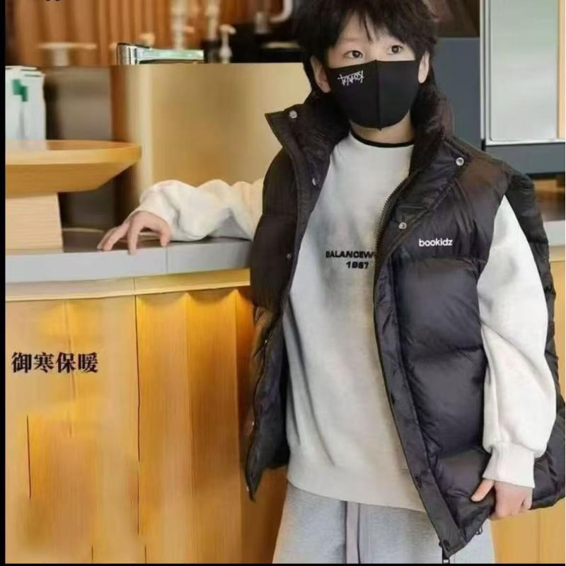 200989童装男童棉衣马甲2025秋季宝宝韩版潮酷洋气保暖棉衣马甲潮