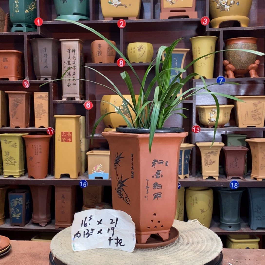 紫砂艺术紫砂花盆