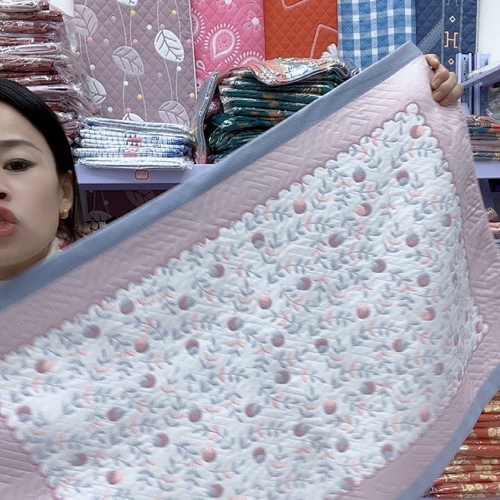 棉会紫色小樱桃纯棉