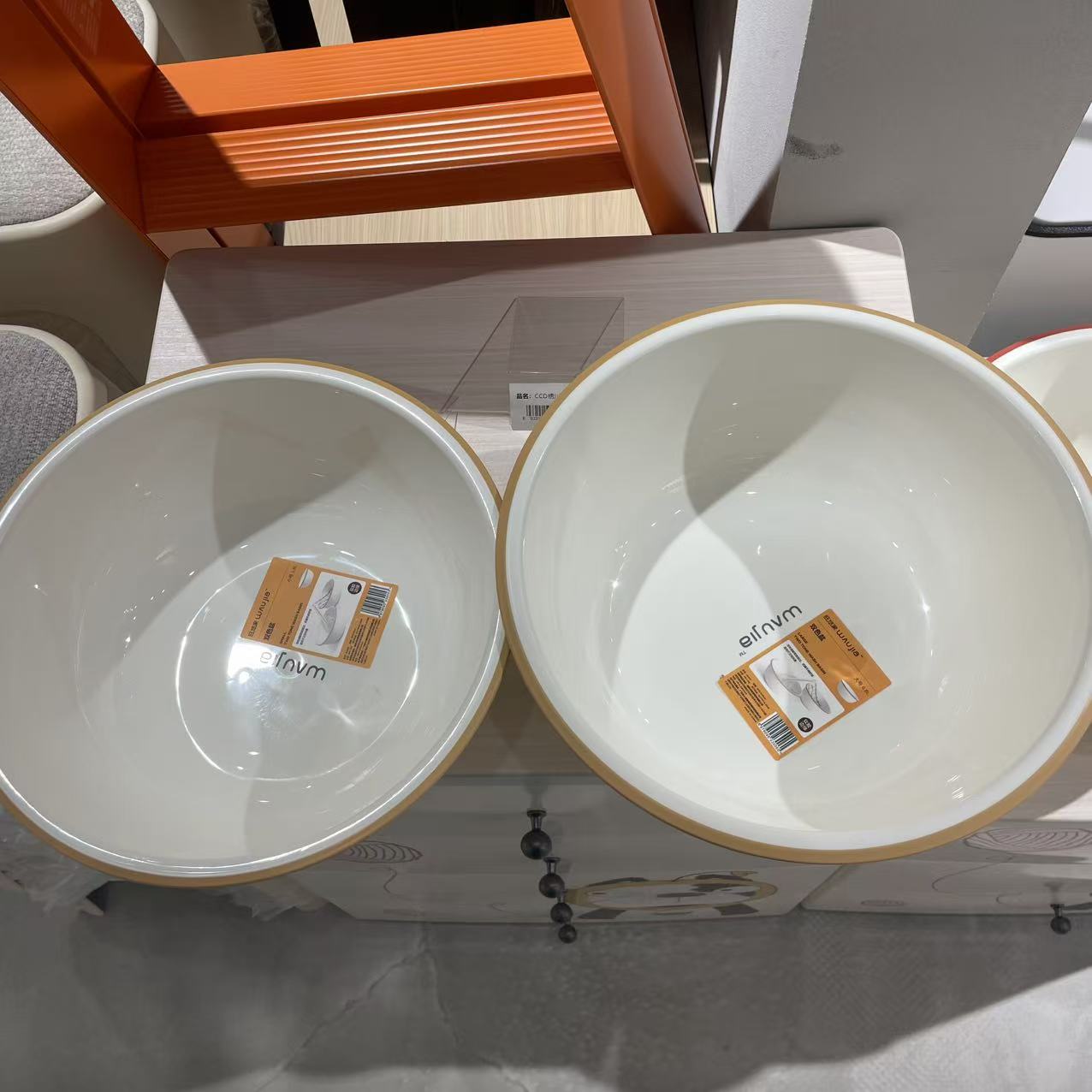 收纳圆形款欧式大号盆和小号盆包边