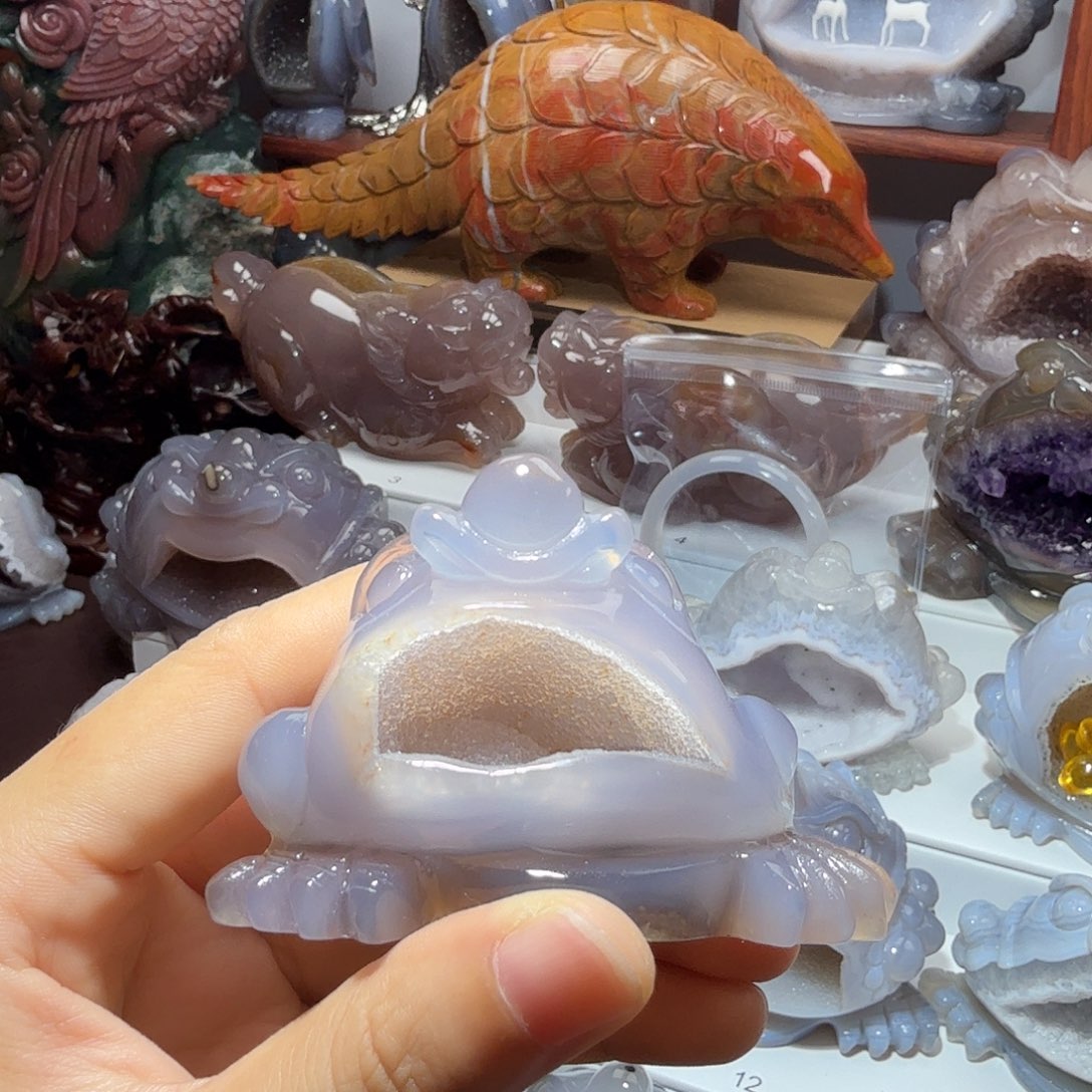 光***丫玛瑙/玉髓未镶嵌挂件