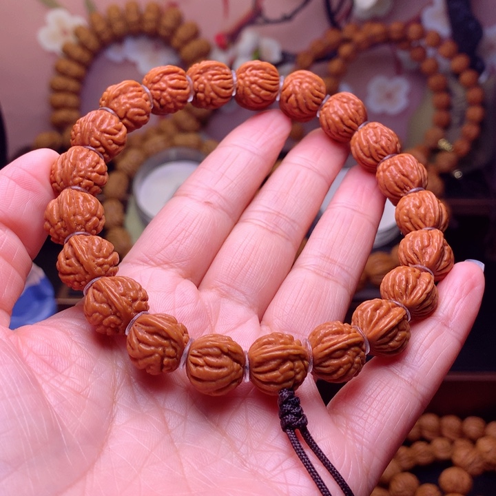 桃核手串龙纹桃核7