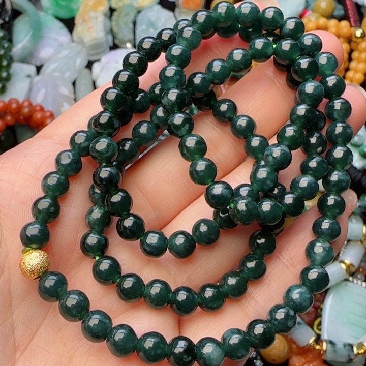 翡翠颈饰未镶嵌天然A货348