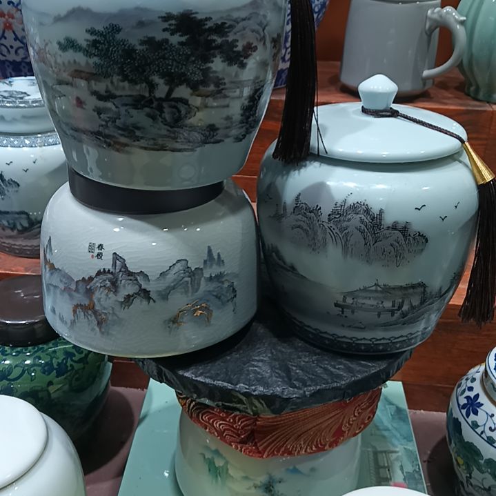 其他陶瓷茶叶罐高温