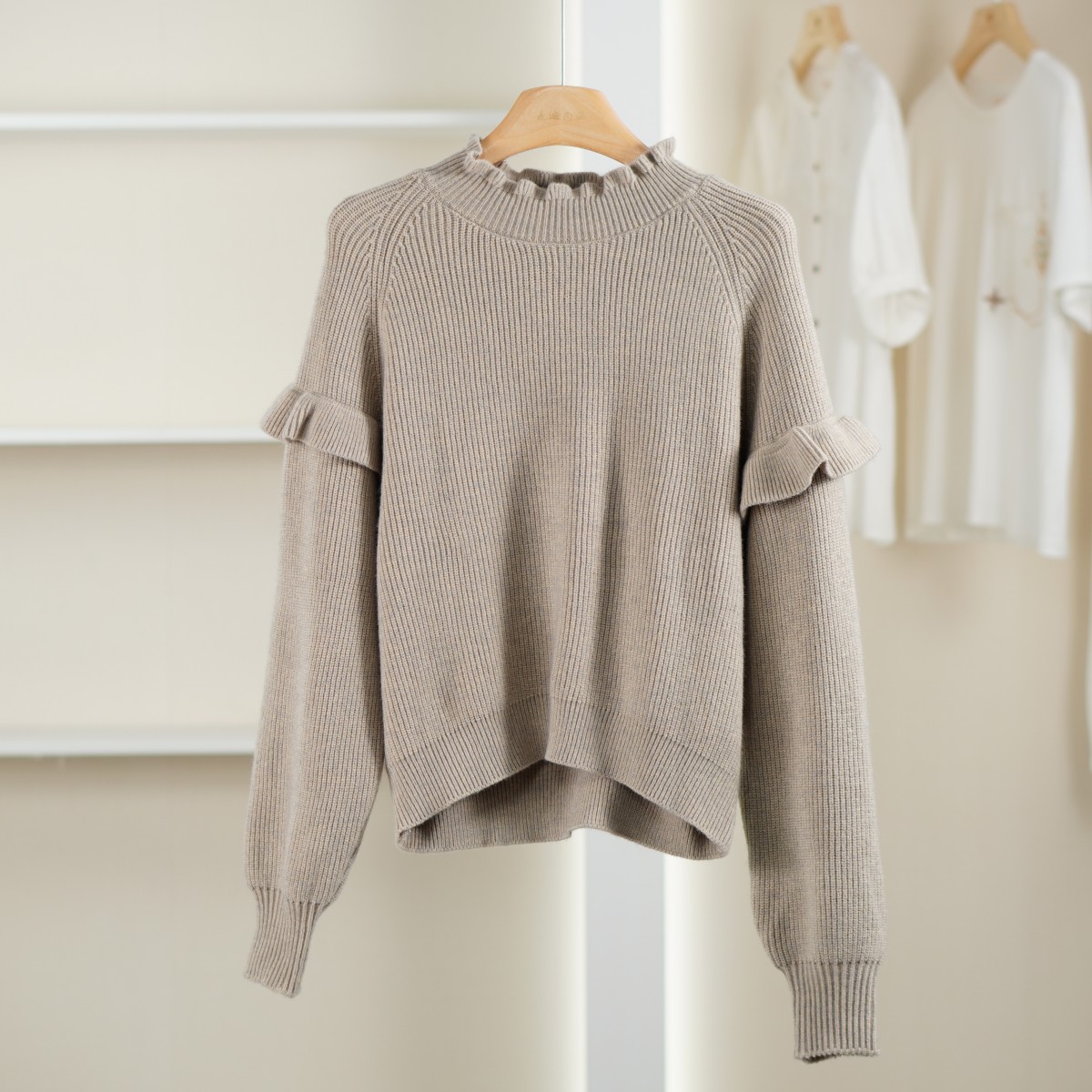 麦迪尚品【唯】51203610 秋季时尚小设计针织毛衣半高领针织毛衣