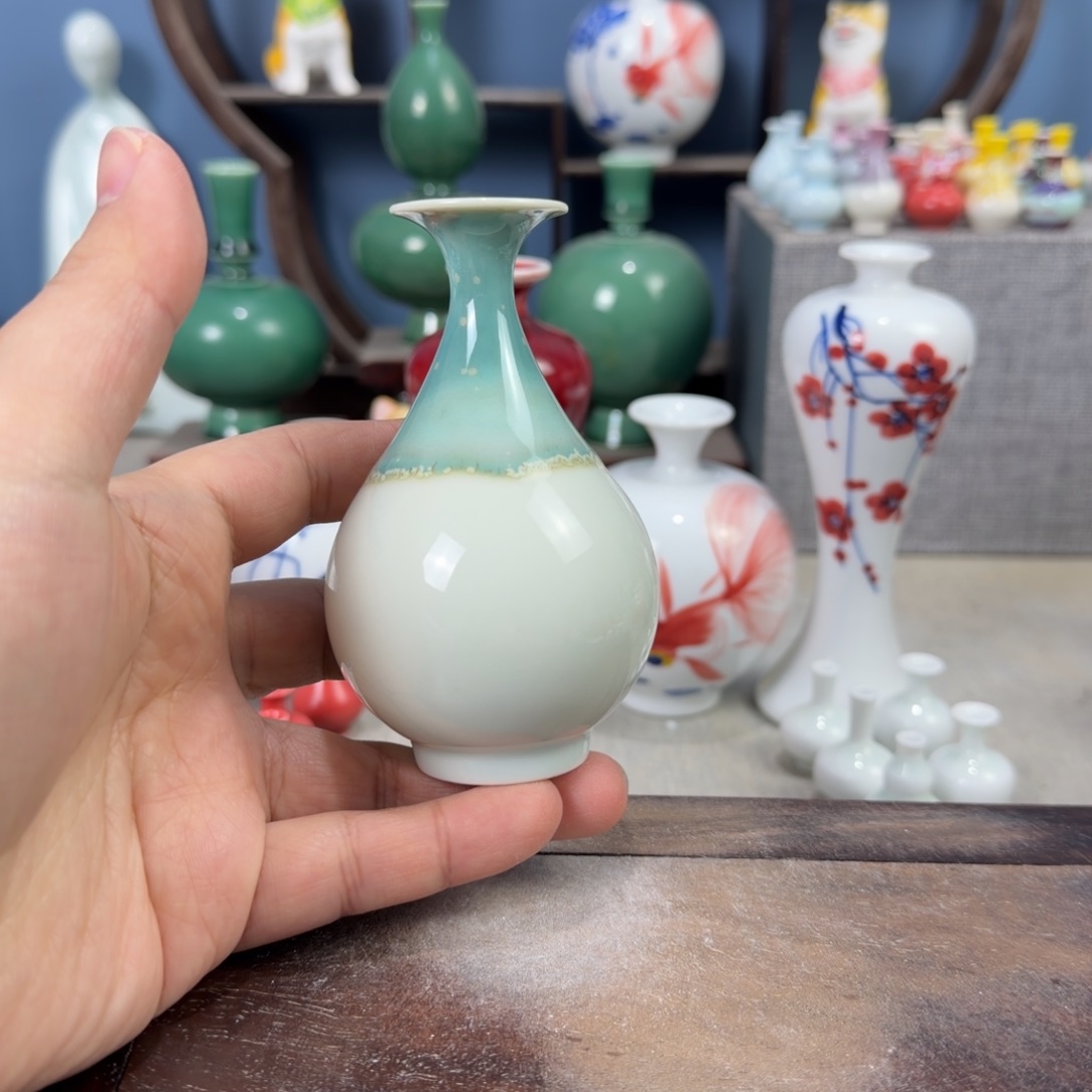 陶瓷手工小花器摆件