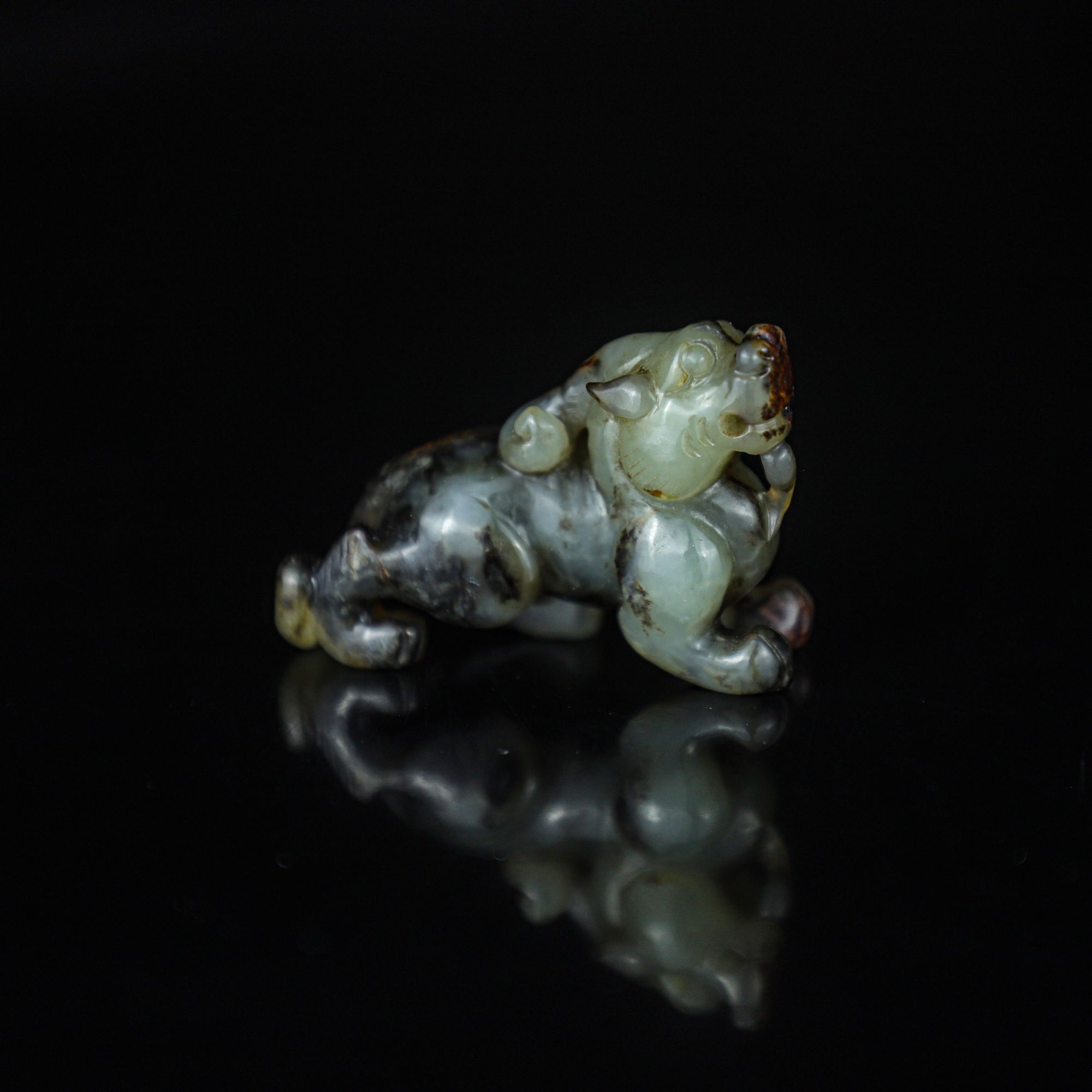 TCWWA10017清晚和田白玉望天吼