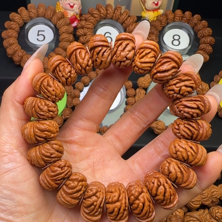 龙***海手串文玩核桃刺纹龙矮桩手串