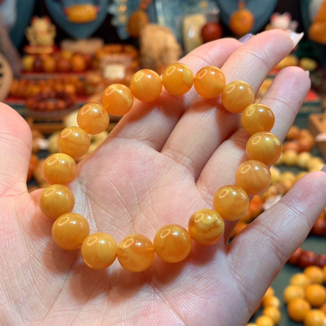 【闪购商品】蜜蜡手串未镶嵌锦*蜜蜡手串