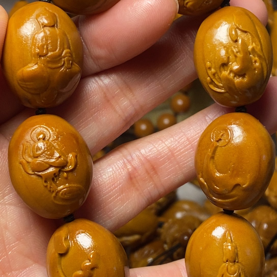 橄榄核手串/手链光面无相佛