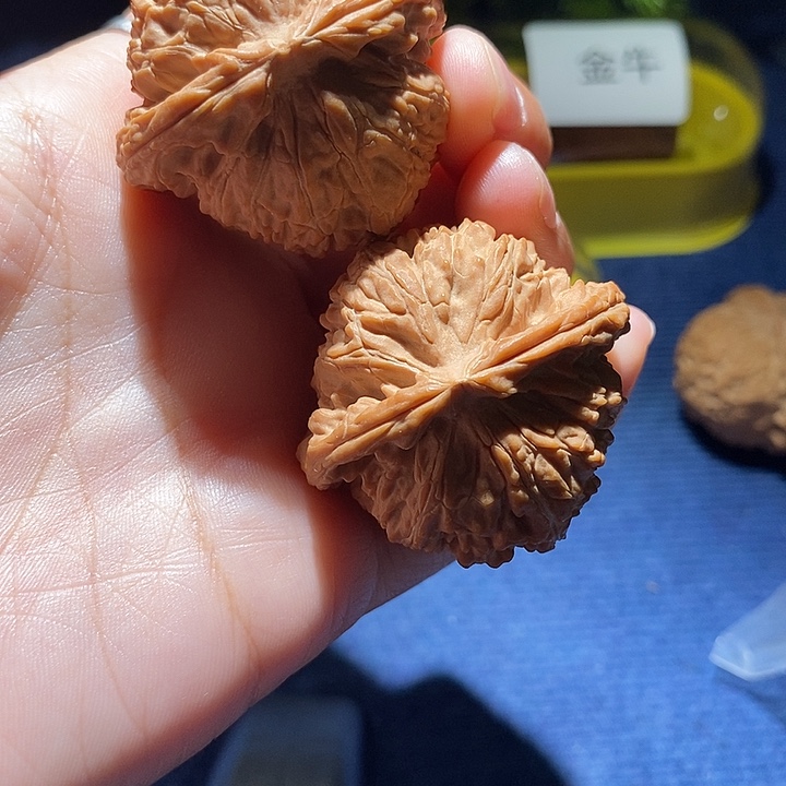 {***}文玩核桃吊坠白狮子