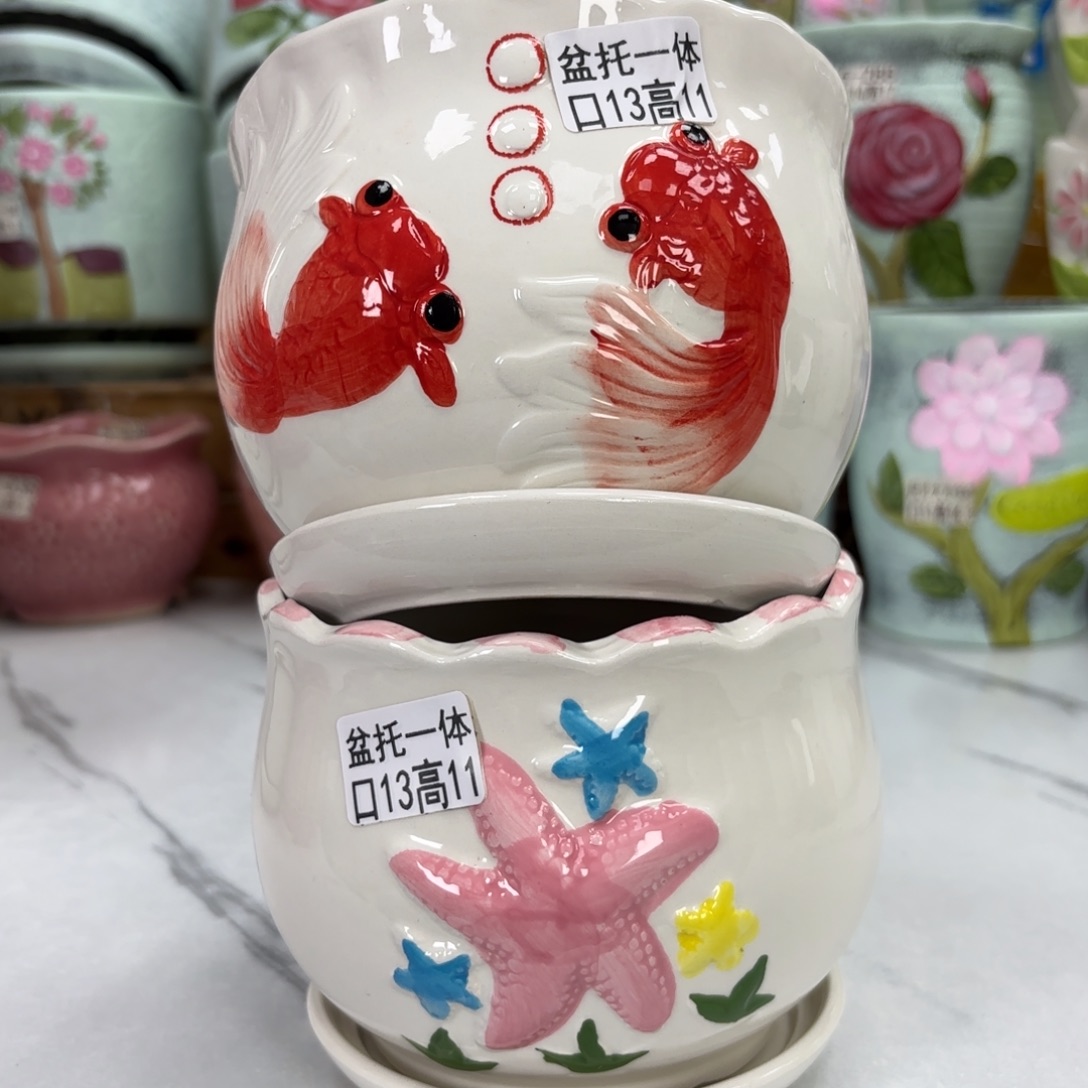 @夏西陶瓷花盆@@5837296