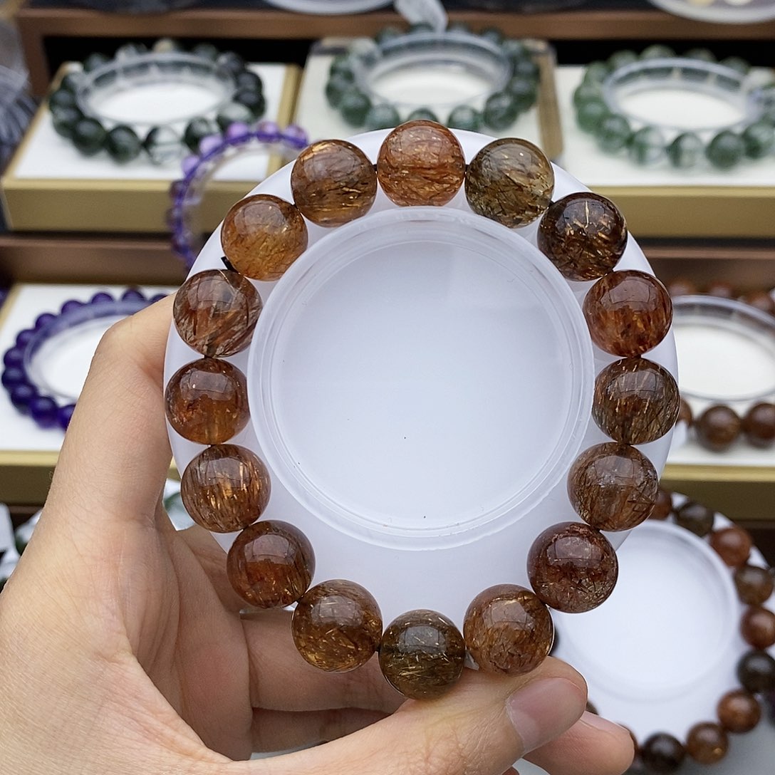 水晶手串未镶嵌方**·黑金超