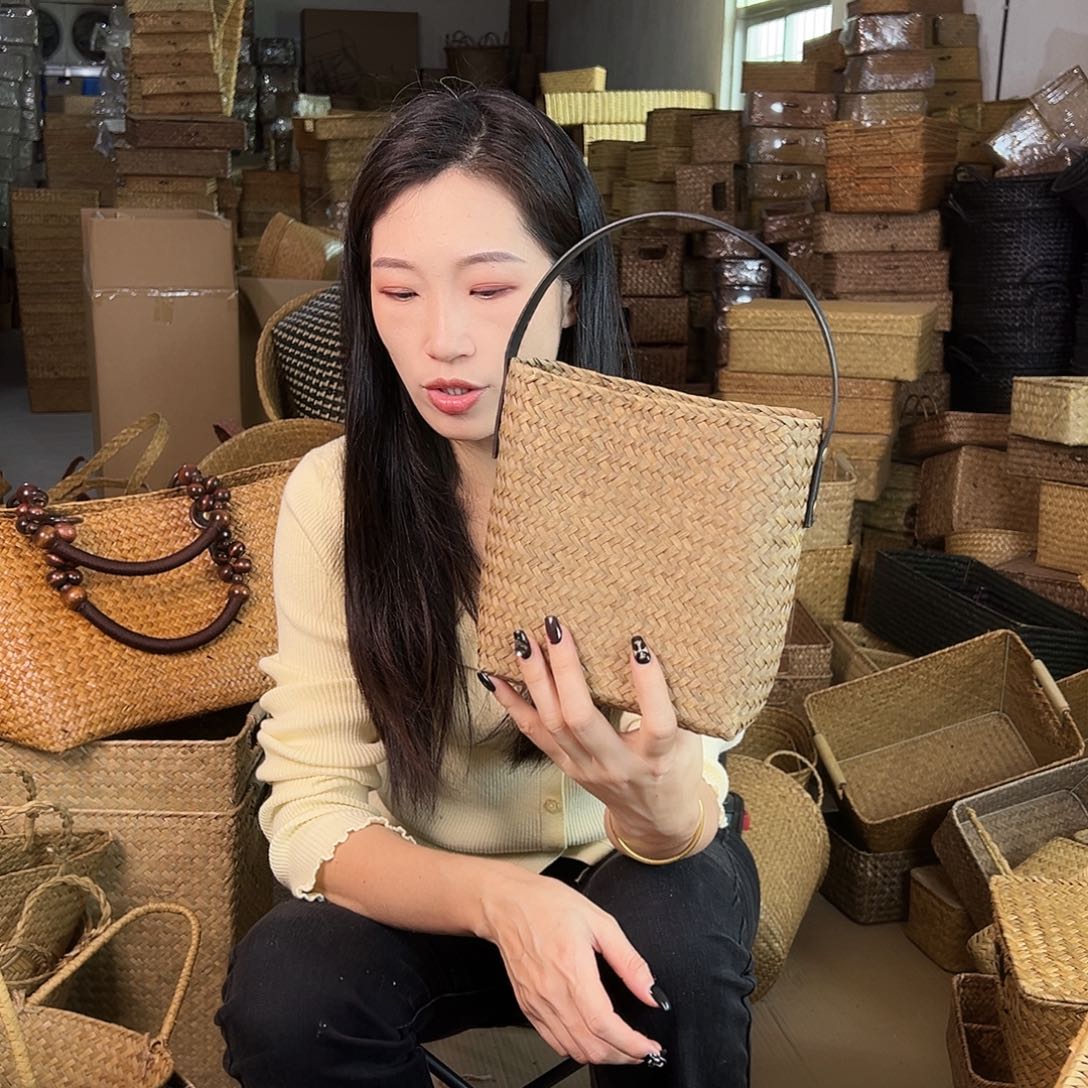 草编包/草编收纳盒微瑕疵