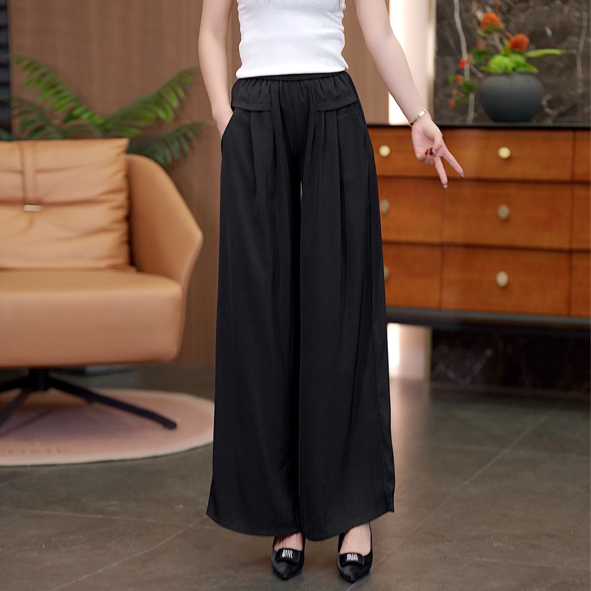 阔腿裤2025春秋新款时尚长裤女士休闲裙裤爆款裤子百搭直筒休闲裤