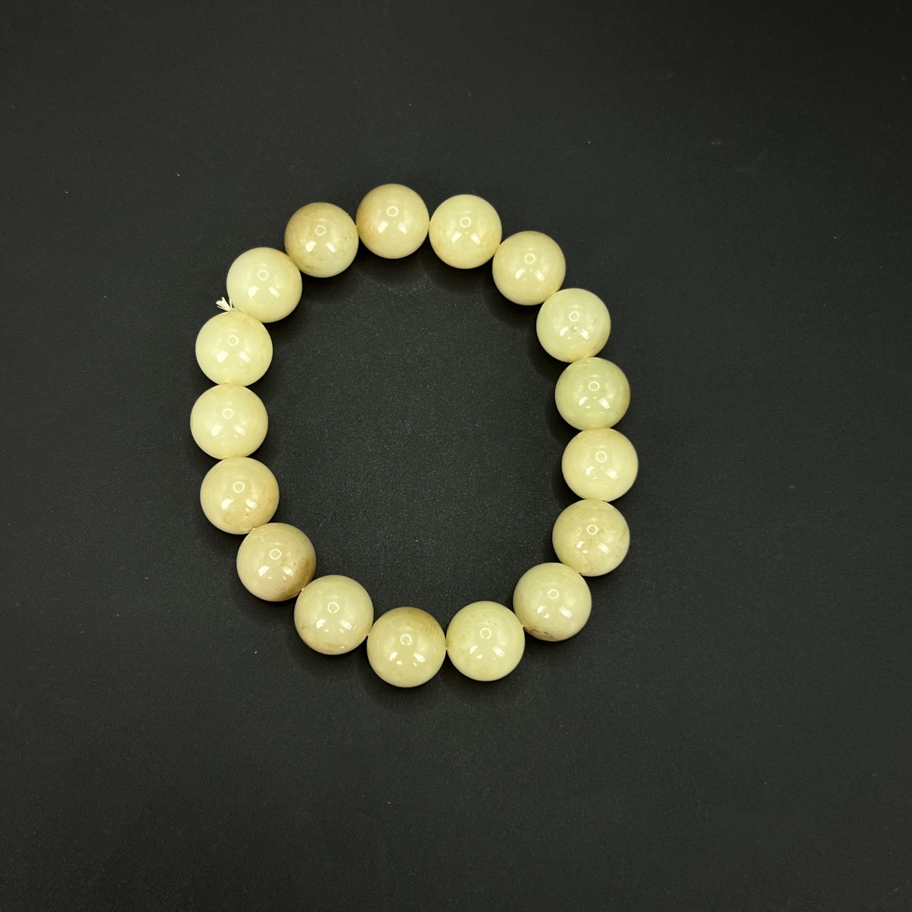 "民国和田玉手串/ DL528385/ 古玩/收藏/德州文物"