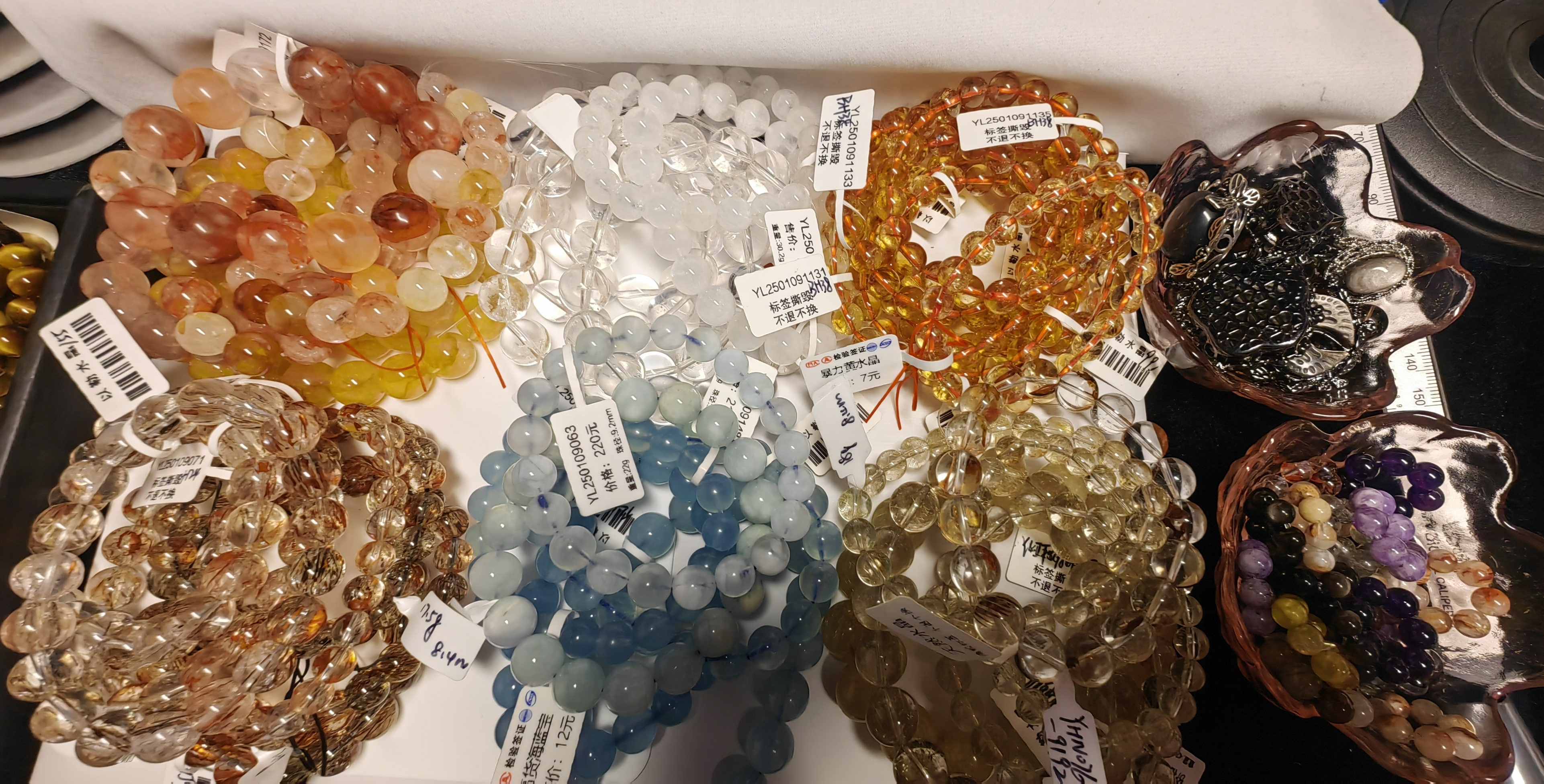 水晶手串成品/定制直播咨询再拍（多样性发其一）默认微瑕介意勿拍