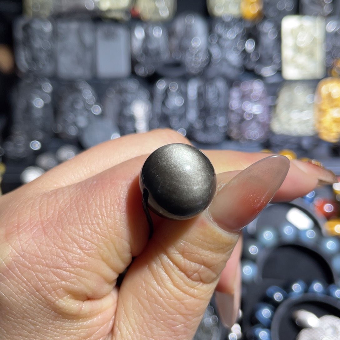 黑曜岩吊坠(赠链)未镶嵌路**下16