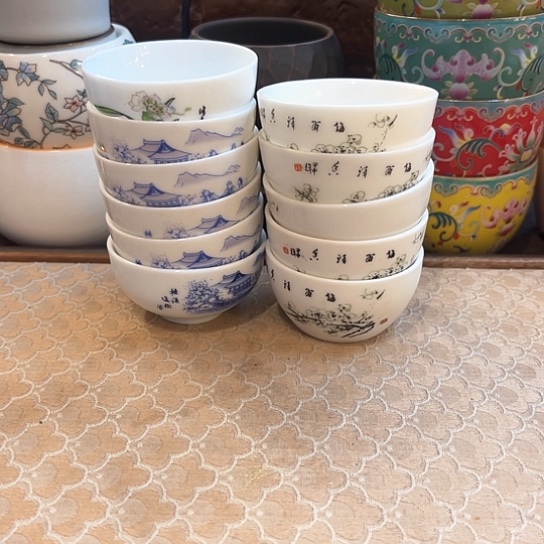 现代陶瓷单杯微瑕11个