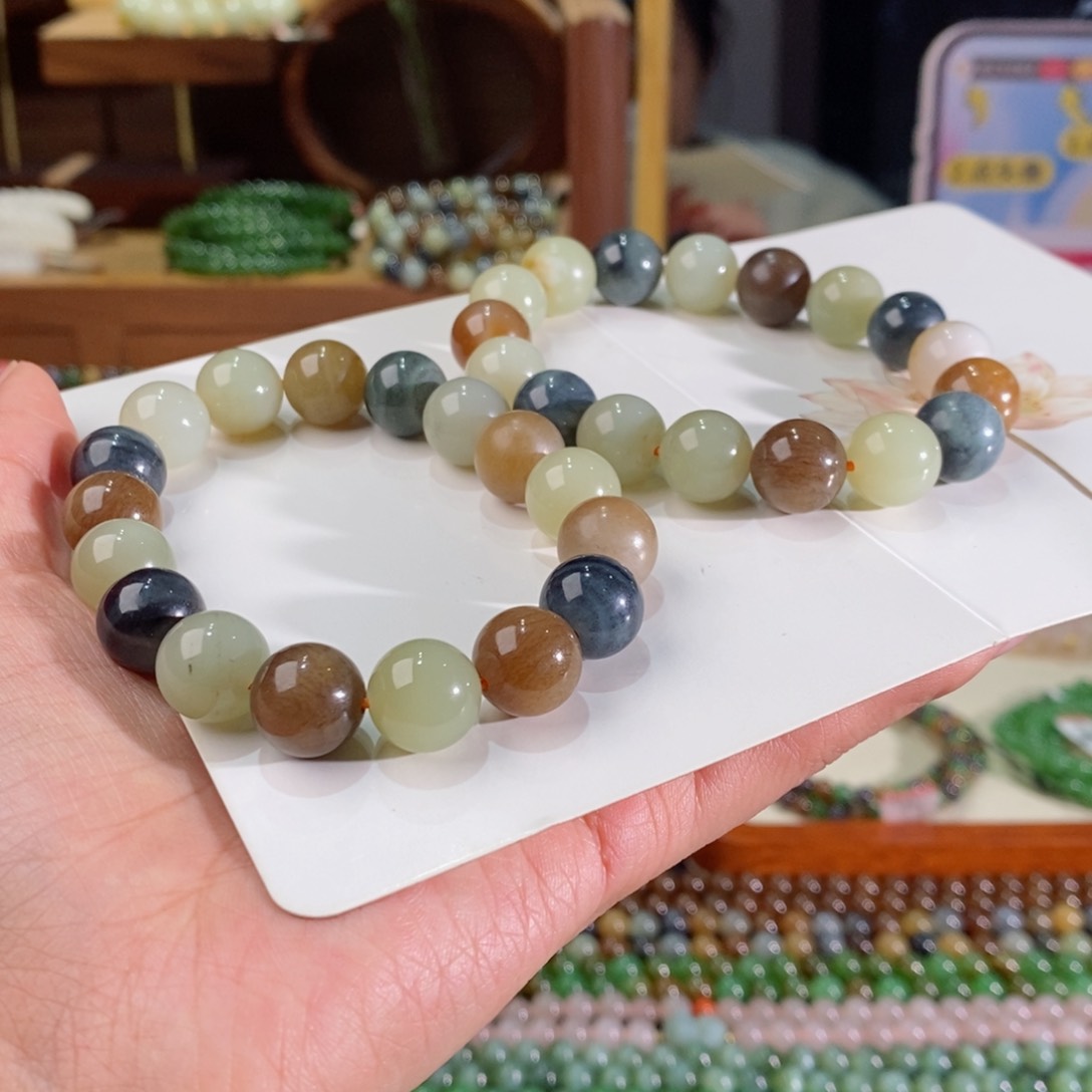 和田玉手串多样性拍一发一未镶嵌