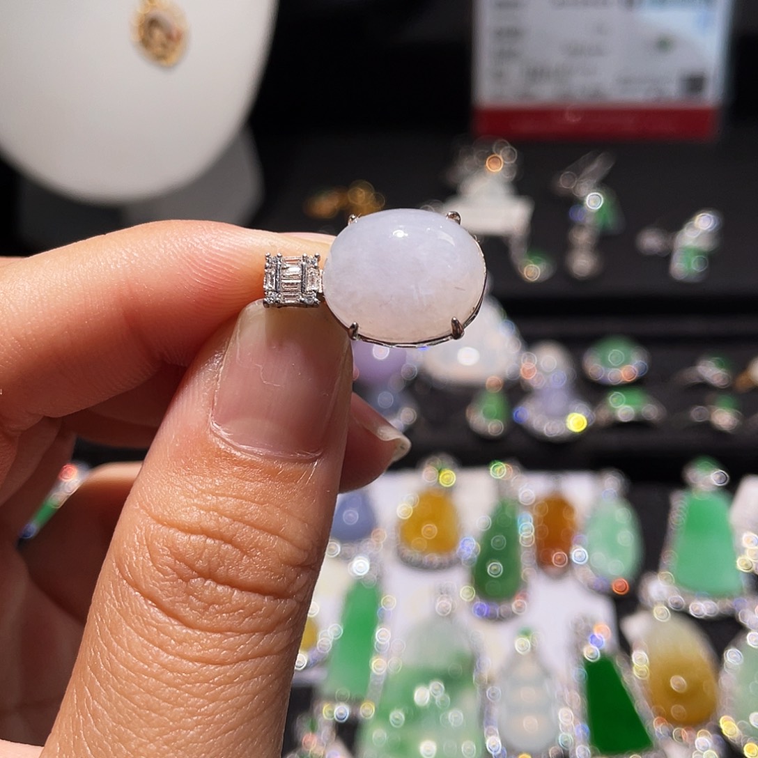 翡翠银S925镶嵌颈饰