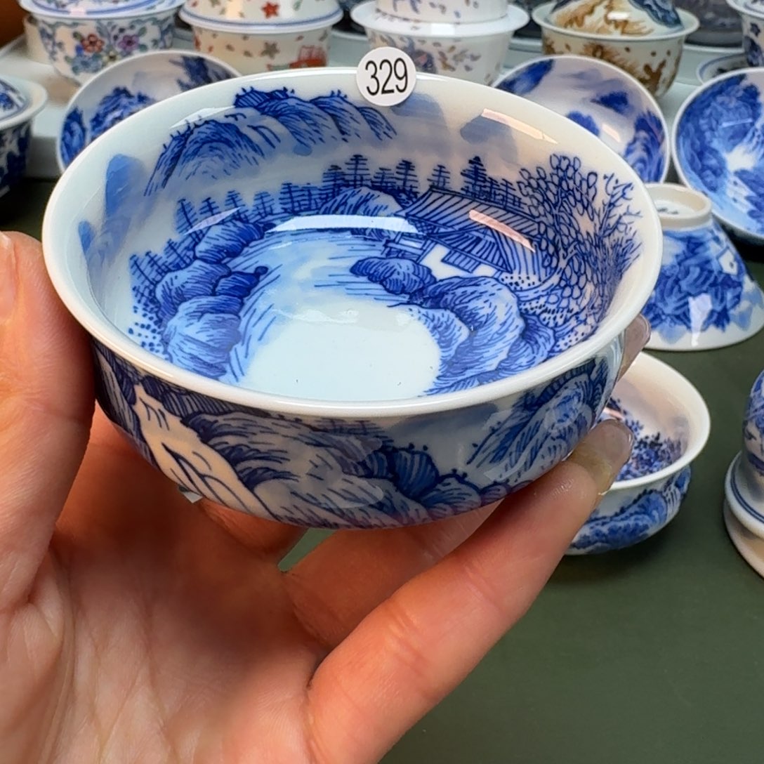 景德镇手绘主人杯景德手工手绘柴窑-雯雯329