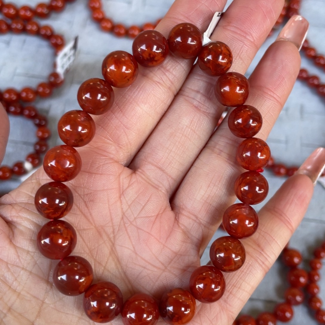 南红玛瑙未镶嵌手链