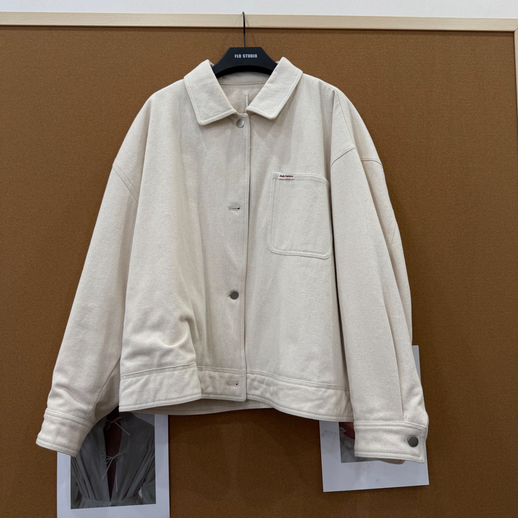 【清】2025冬季新款翻领宽松工装棉衣小标设计加厚棉服外套99310