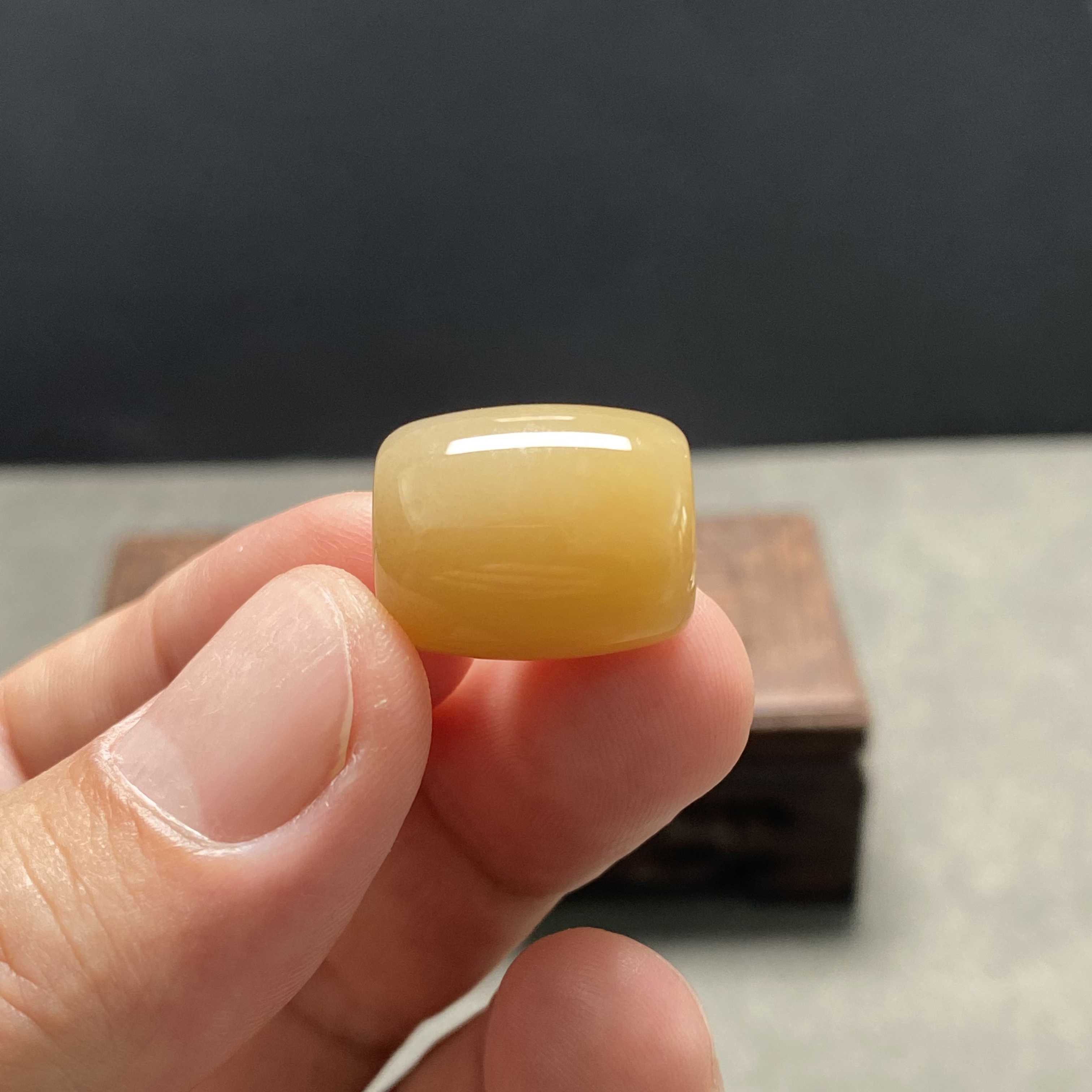 和田玉糖玉单珠15*18mm糖色靓丽百搭时尚DIY佩珠散珠桶珠路路通