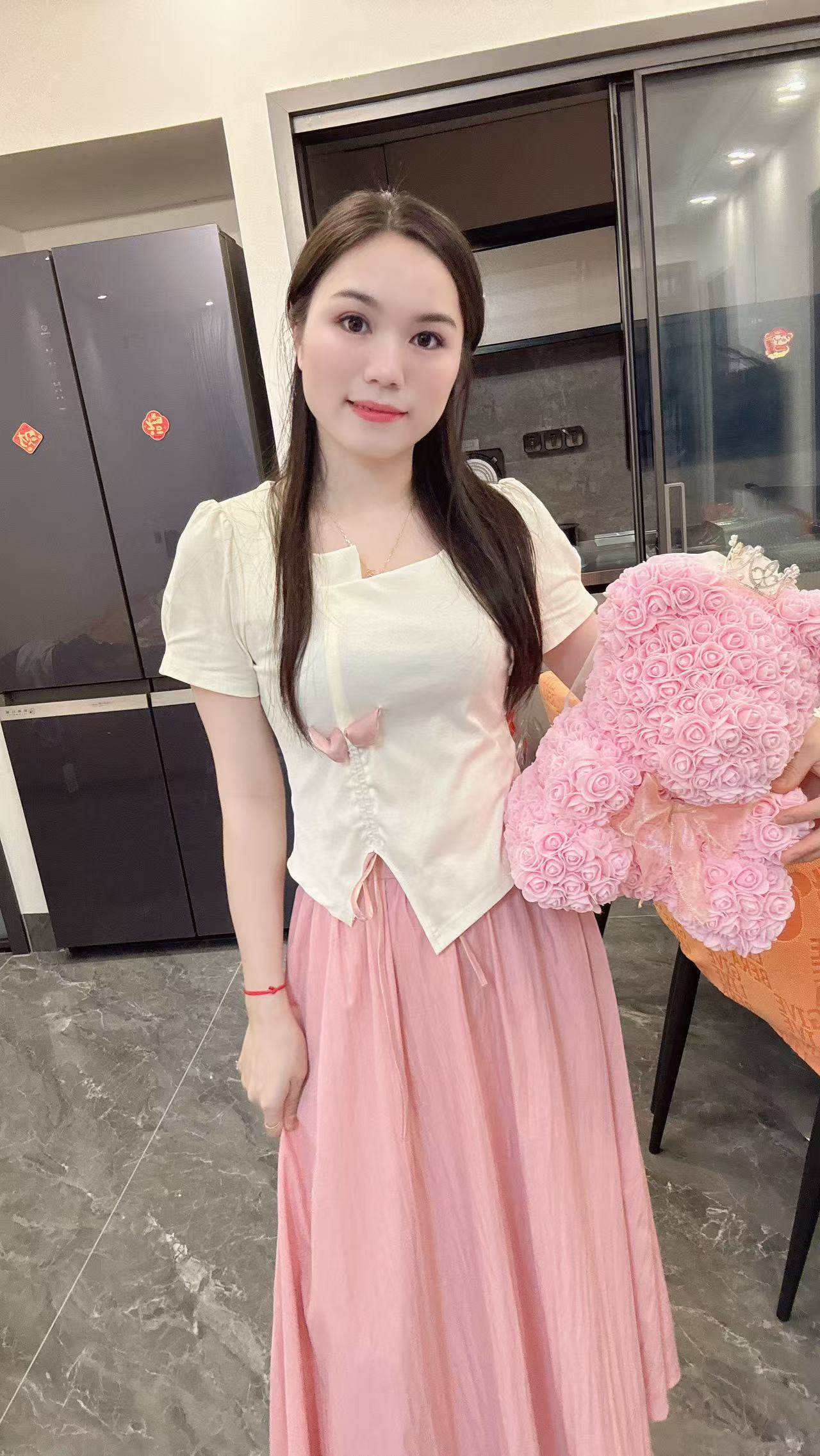 丹妮丝时尚套装小众气质甜美裙子上衣显瘦法式两件套套裙