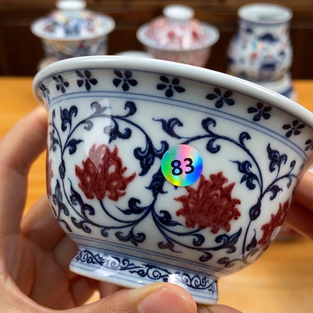 手绘现代茶具非古董